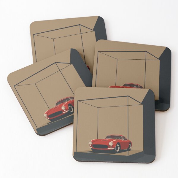 Item preview, Vintage Italian Racing Car Art | Red Menace 1960s |t | Minimalist Automotive Illustration | Retro Car Enthusiast Print designed and sold by Studio pod Burom.