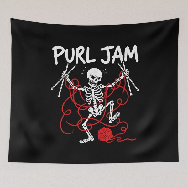 Item preview, Purl Jam Skeleton Knitting Yarn Lover designed and sold by LASTIQUE-dd.