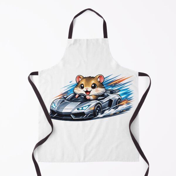 Item preview, Cute Hamster Driving Sports Car Fast Racing Animal Illustration designed and sold by favoprintaart.