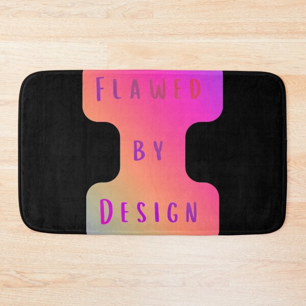 Item preview, Flawed by design, rainbow inscription designed and sold by silent-violin.