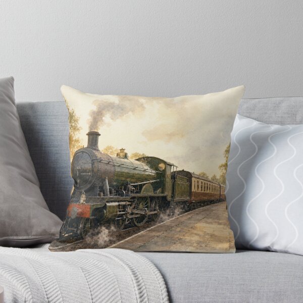 Item preview, Golden Hour Steam Train at a Country Station – Journeys from the Age of Steam designed and sold by Island Pace Design.