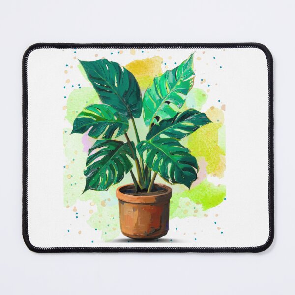 Item preview, Retro Monstera Plant – Botanical Watercolor Tropical Houseplant Illustration designed and sold by MarcelooArt.