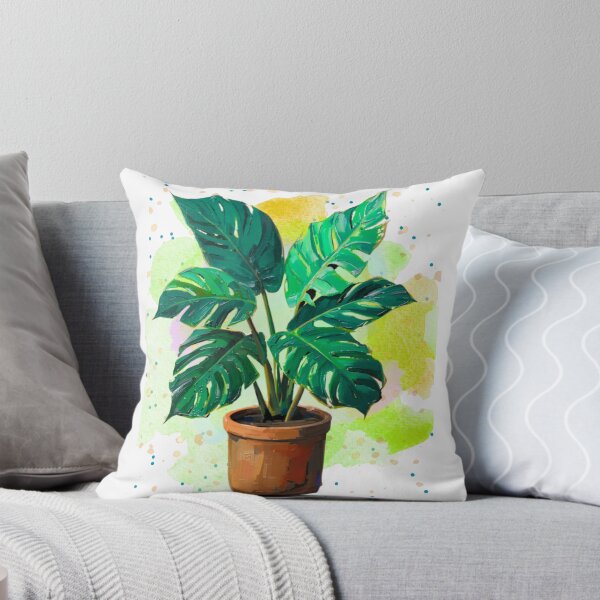Item preview, Retro Monstera Plant – Botanical Watercolor Tropical Houseplant Illustration designed and sold by MarcelooArt.