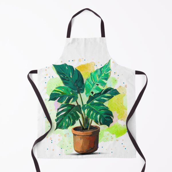 Item preview, Retro Monstera Plant – Botanical Watercolor Tropical Houseplant Illustration designed and sold by MarcelooArt.