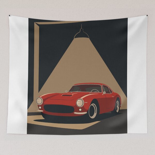 Item preview, Ferrari Classic Car Print, Vintage Ferrari Art, Minimalist Automotive Print, Luxury Sports Car Decor designed and sold by Studio pod Burom.