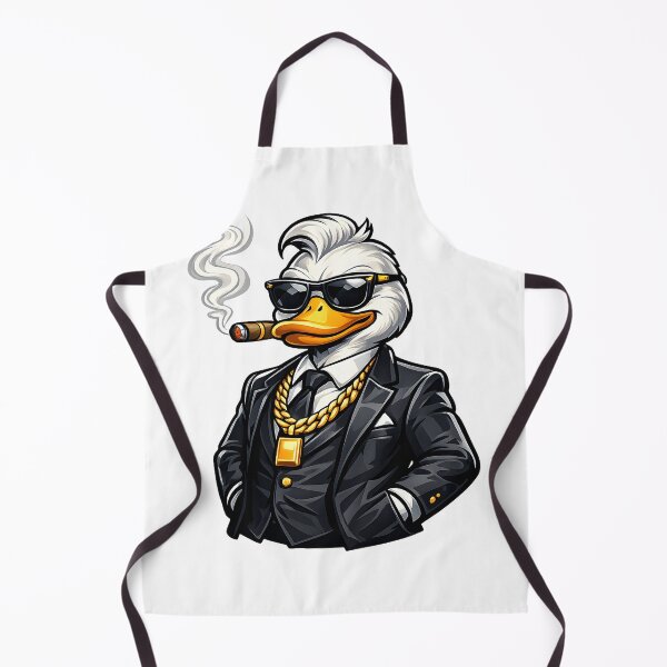 Item preview, Cool Duck in Suit with Sunglasses and Cigar Gangster Animal Illustration designed and sold by favoprintaart.