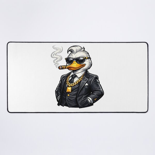 Item preview, Cool Duck in Suit with Sunglasses and Cigar Gangster Animal Illustration designed and sold by favoprintaart.