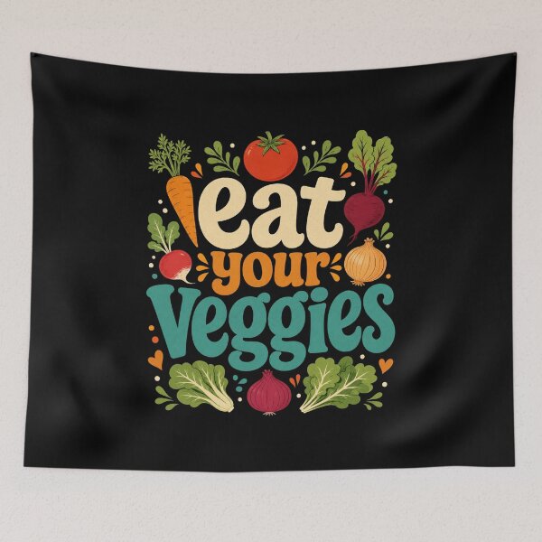 Item preview, Mens Eat Your Veggies Healthy Plant Based Food Lover Vegan Performance T-Shirt | Funny Fitness Nutrition Graphic Gift designed and sold by Trendably.