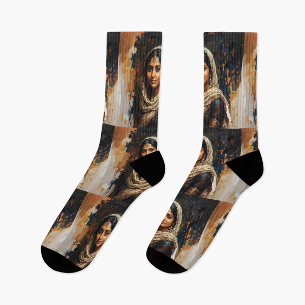 Item preview, Oil Painting Portrait of a South Asian Woman in Traditional clothing designed and sold by Lucia Amaris Art.