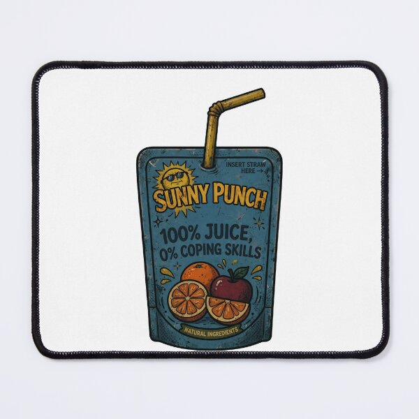 Item preview, Zillennial Sunny Punch Grunge Edition - 100% Juice 0% Coping Skills Vintage designed and sold by Neurospicy Trolls.