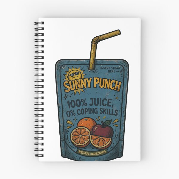 Item preview, Zillennial Sunny Punch Grunge Edition - 100% Juice 0% Coping Skills Vintage designed and sold by Neurospicy Trolls.