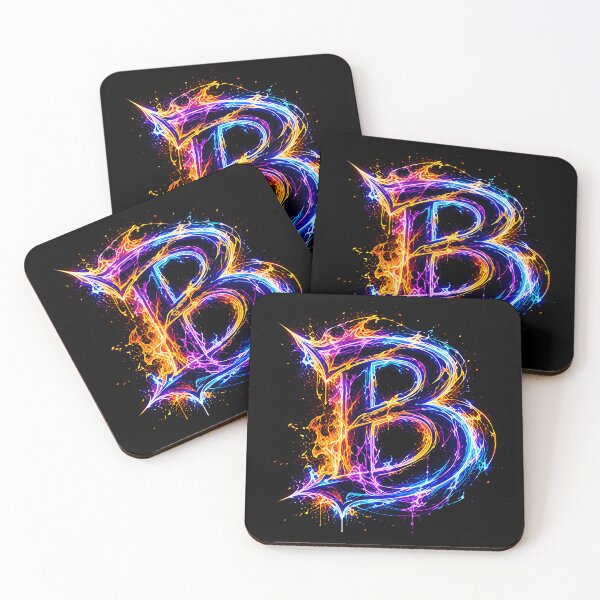 Item preview, Arcane Blaze Graffiti Letter B designed and sold by BlissBlvdShop.