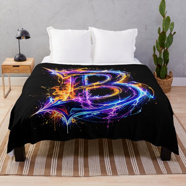 Item preview, Arcane Blaze Graffiti Letter B designed and sold by BlissBlvdShop.