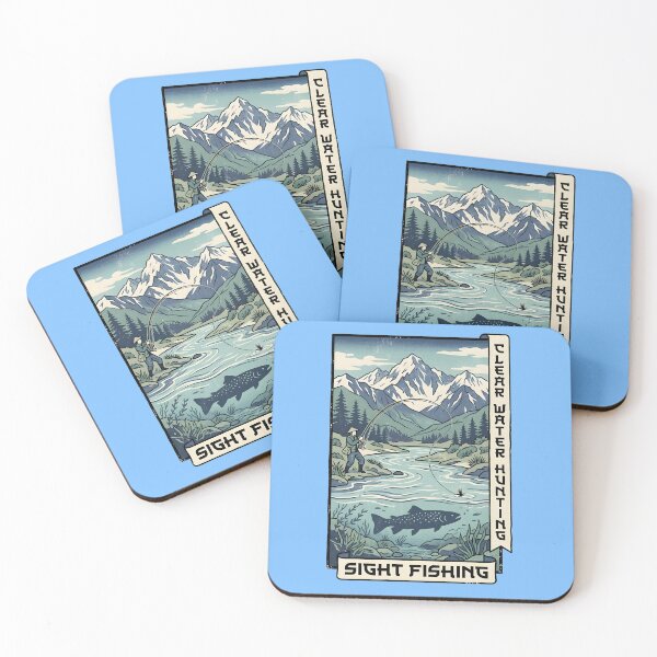 Item preview, Clear Water Sight Fishing - New Zealand Brown Trout Vintage Emblem designed and sold by ThirdShiftLab.