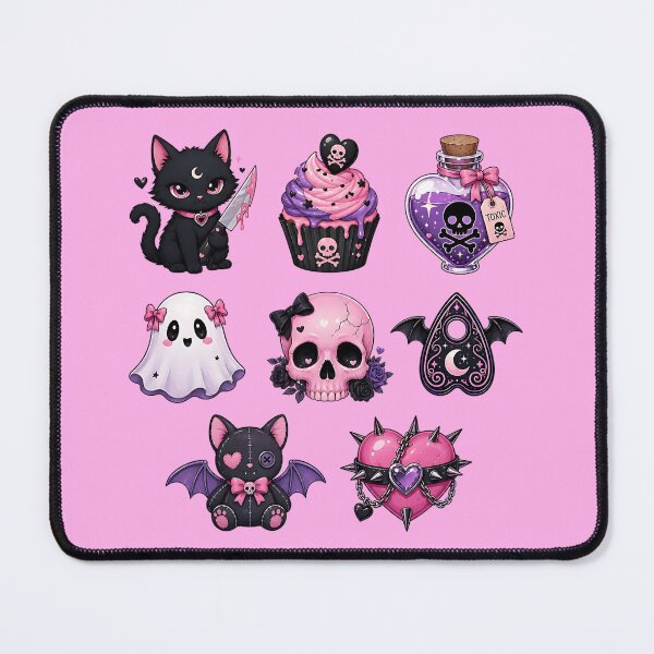 Item preview, Pastel Goth Spooky Cute Sticker Sheet designed and sold by Simon-art-land.