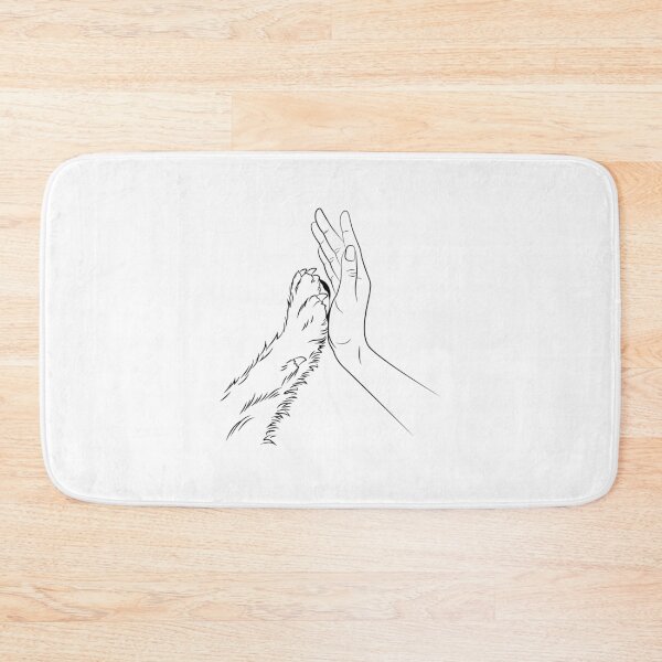 Item preview, Pet Paw and Human Hand Line Art Minimalist designed and sold by Krasnovaovaova.
