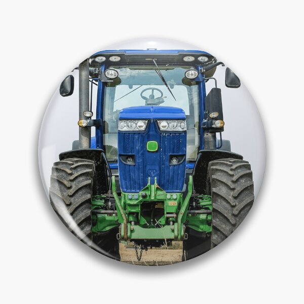 Item preview, Blue agricultural tractor in the field: powerful agricultural machine for farming. designed and sold by Mahilis.