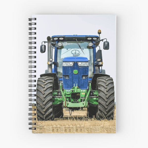 Item preview, Blue agricultural tractor in the field: powerful agricultural machine for farming. designed and sold by Mahilis.