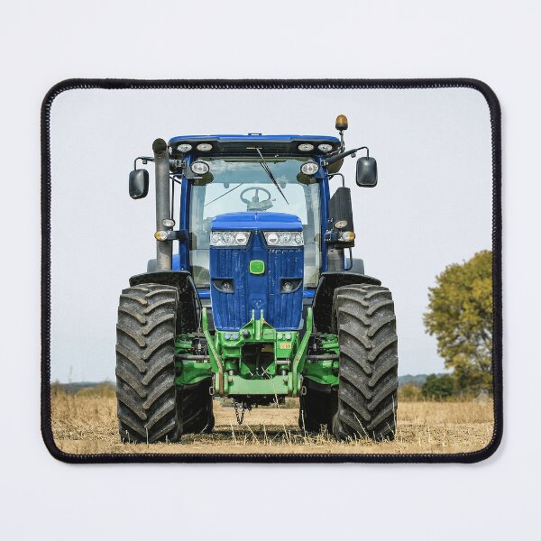 Item preview, Blue agricultural tractor in the field: powerful agricultural machine for farming. designed and sold by Mahilis.