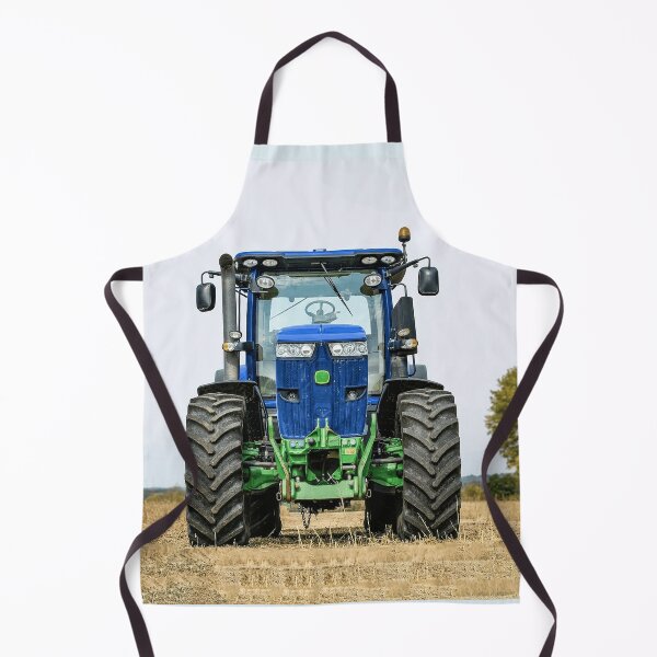 Item preview, Blue agricultural tractor in the field: powerful agricultural machine for farming. designed and sold by Mahilis.