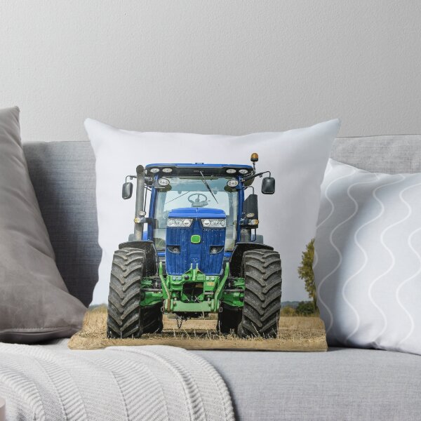 Item preview, Blue agricultural tractor in the field: powerful agricultural machine for farming. designed and sold by Mahilis.