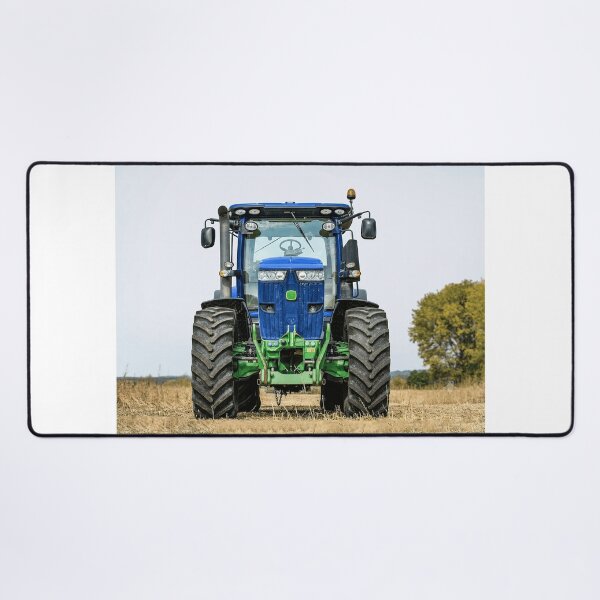 Item preview, Blue agricultural tractor in the field: powerful agricultural machine for farming. designed and sold by Mahilis.