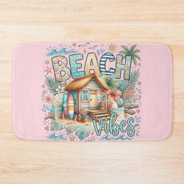 Item preview, Beach Vibes Beach House Ocean life salty life surf boards seashells sun and splash designed and sold by Lori Richardson.