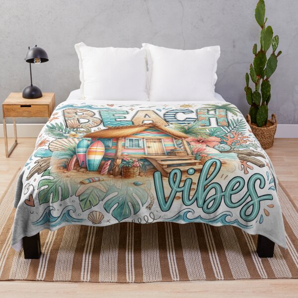 Item preview, Beach Vibes Beach House Ocean life salty life surf boards seashells sun and splash designed and sold by Lori Richardson.