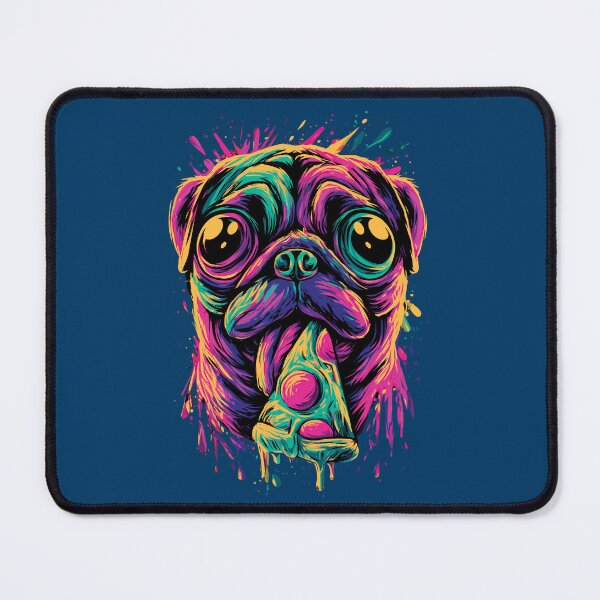 Item preview, Psychedelic Pizza Pug Design designed and sold by The Great Land of Snark!.