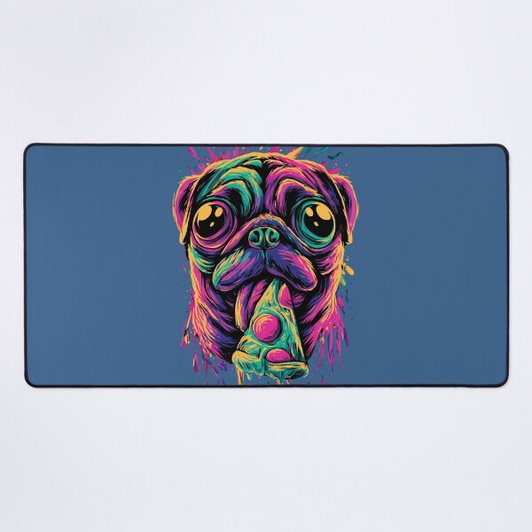 Item preview, Psychedelic Pizza Pug Design designed and sold by The Great Land of Snark!.