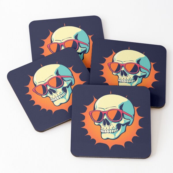 Item preview, Retro Sunglasses Skull Starburst Art designed and sold by ERODED SELF.