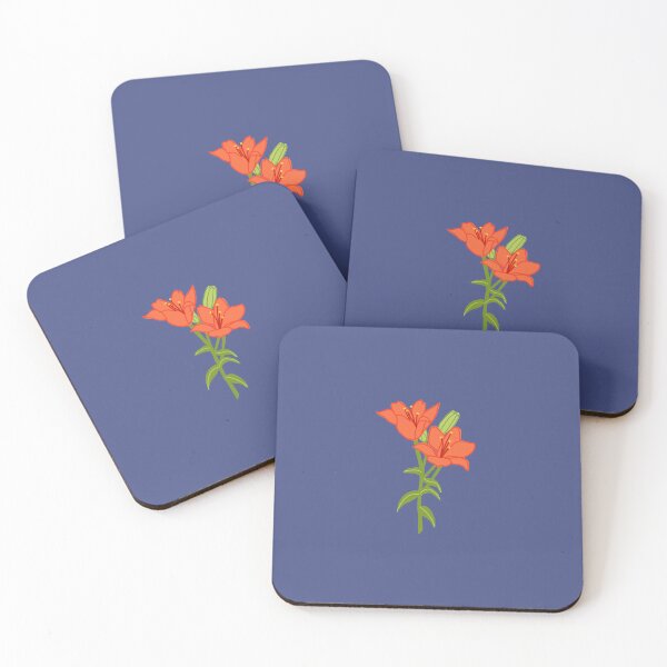 Item preview, Lillies and a pop of blue designed and sold by KernKreations.