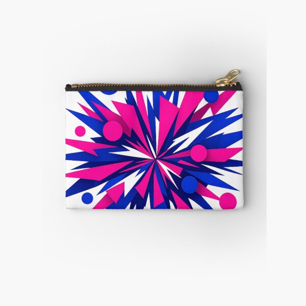Item preview, Neon Geometric Starburst Pink Blue Abstract Y2K Graphic Design designed and sold by TM DESIGNS AND MORE.