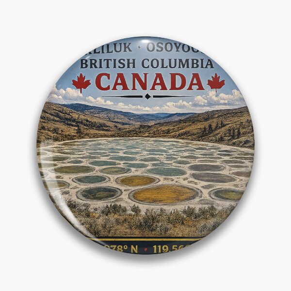 Item preview, Spotted Lake Kliluk Vintage Travel Sticker | Osoyoos British Columbia Canada designed and sold by naturalsurvival.
