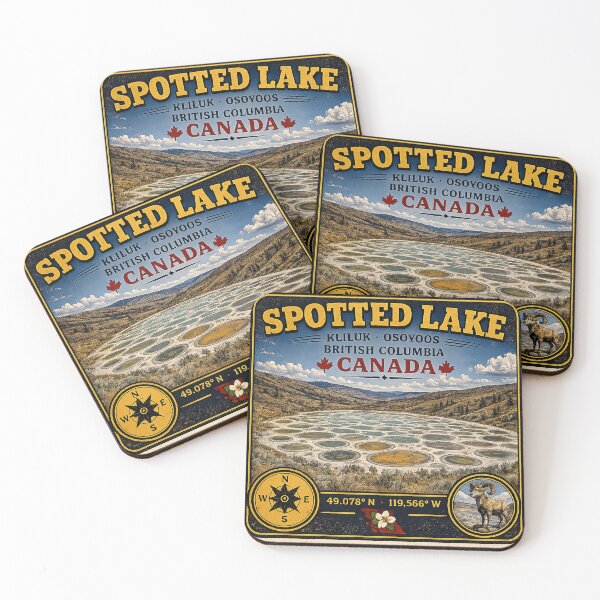 Item preview, Spotted Lake Kliluk Vintage Travel Sticker | Osoyoos British Columbia Canada designed and sold by naturalsurvival.