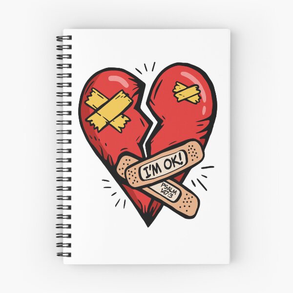 Item preview, Im OK Broken Heart Bandage Faith Hope Graphic designed and sold by Krasnovaovaova.