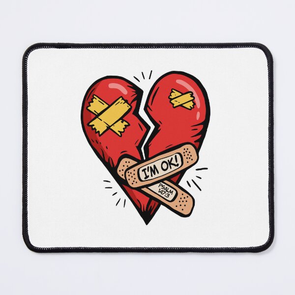 Item preview, Im OK Broken Heart Bandage Faith Hope Graphic designed and sold by Krasnovaovaova.