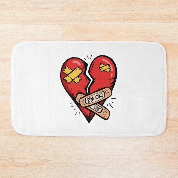 Item preview, Im OK Broken Heart Bandage Faith Hope Graphic designed and sold by Krasnovaovaova.