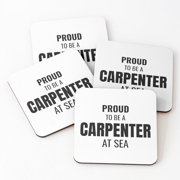 Item preview, Proud to be a Carpenter at Sea (Black) designed and sold by ShipCrewNation.