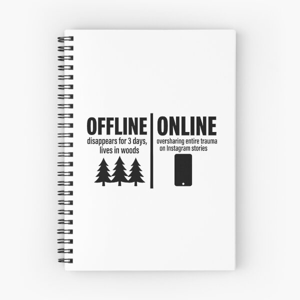 Item preview, Zillennial Offline Online - Funny Social Battery Meme designed and sold by Neurospicy Trolls.