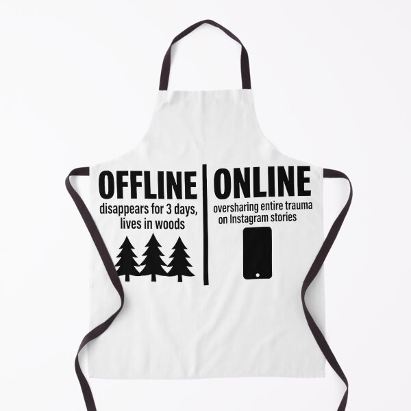 Item preview, Zillennial Offline Online - Funny Social Battery Meme designed and sold by Neurospicy Trolls.