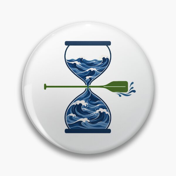 Item preview, Ocean Waves Hourglass Paddle Serene Kayaking Scene designed and sold by chattsuede.