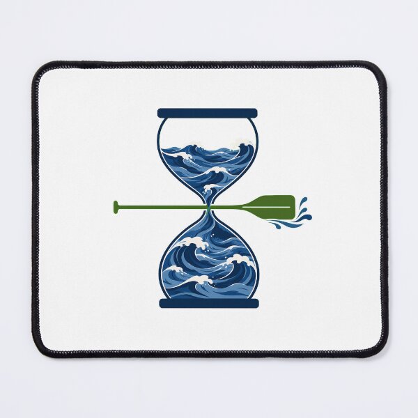 Item preview, Ocean Waves Hourglass Paddle Serene Kayaking Scene designed and sold by chattsuede.