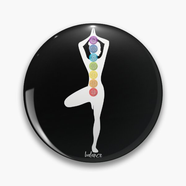 Item preview, Chakra Balance - Female Figure in Tree Yoga Pose designed and sold by TheThankfulTyne.