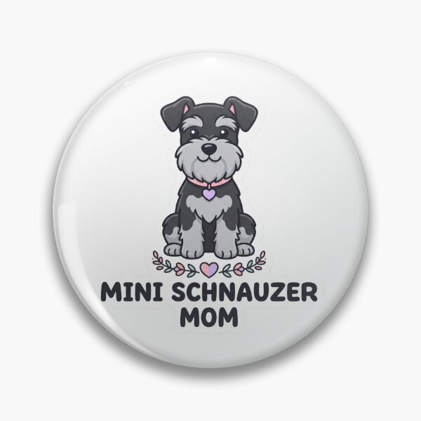 Item preview, Cute Mini Schnauzer Mom Dog designed and sold by Oddly Cozy Studio.