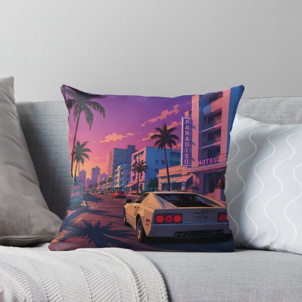Item preview, Vice Style Retro 80s Synth Wave City designed and sold by RespawnReloaded.
