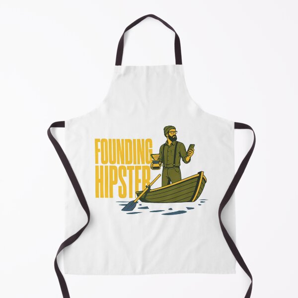 Item preview, Founding Hipster Coffee Lover Rowboat Parody designed and sold by chattsuede.