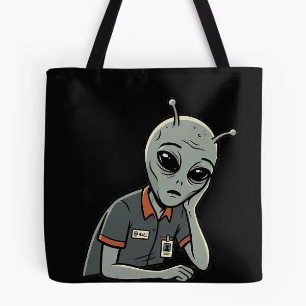 Item preview, Tired Alien Office Worker Funny Bored Employee Design designed and sold by OddySpud.apparel.