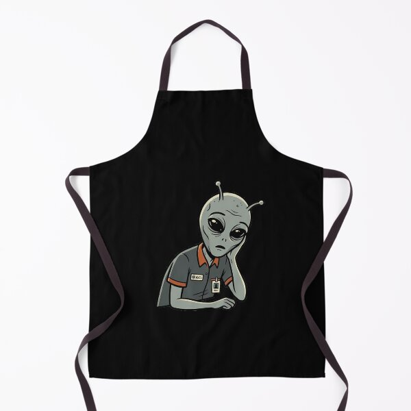 Item preview, Tired Alien Office Worker Funny Bored Employee Design designed and sold by OddySpud.apparel.