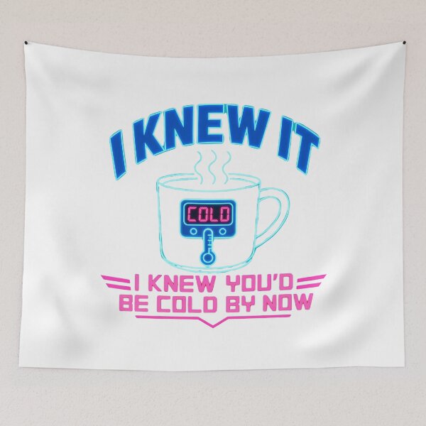 Item preview, Cold By Now Coffee Synthwave Quote For Office Humor designed and sold by chattsuede.